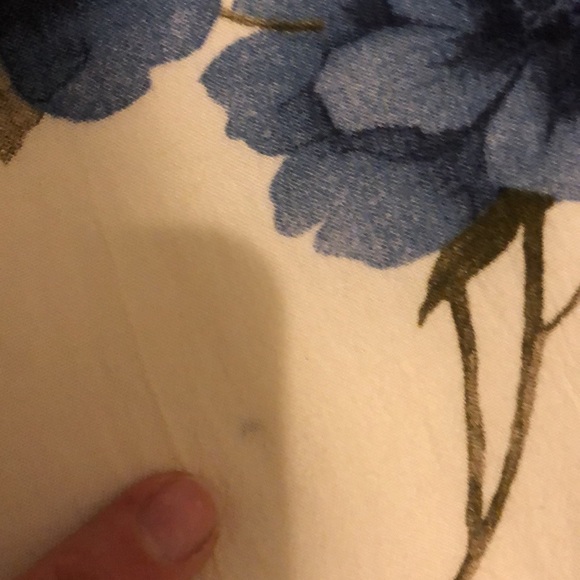 American Eagle Summer Sun Dress Size M. Blue Flowers - Picture 4 of 6